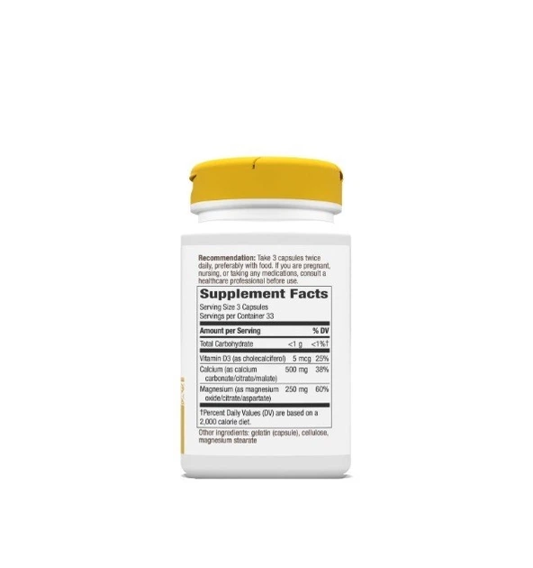 Кальцій-Магній-Вітамін D Nature's Way Calcium-Magnesium-Vitamin D - 100 капсул - Фото 2 Кальцій-Магній-Вітамін D Nature's Way Calcium-Magnesium-Vitamin D - 100 капсул - зображення 2