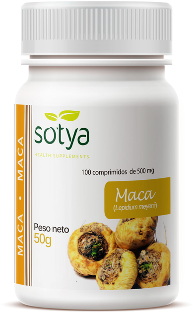 Suplement diety Sotya Maca 100 tabletek (8427483009429) - obraz 1