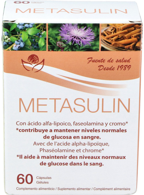Suplement diety Bioserum Metasulin 60 kapsułek (8427268010374) - obraz 1