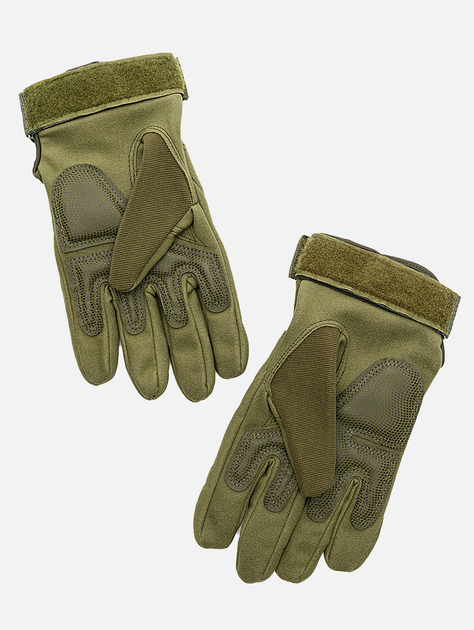 Чоловічі рукавиці L колір хакі No Brand ЦБ-00229366 - зображення 2