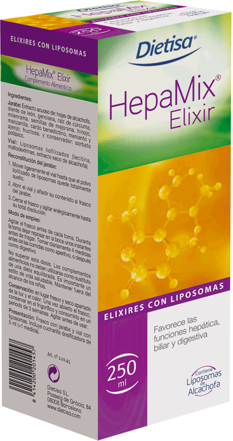Suplement diety Dietisa Hepamix 250 ml (8414200201457) - obraz 1
