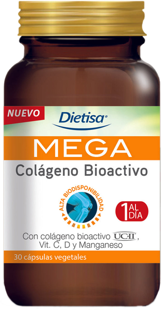 Дієтична добавка Dietisa Mega Colageno Bioactivo Uc-Ii 30 капсул (8414200299683) - зображення 1