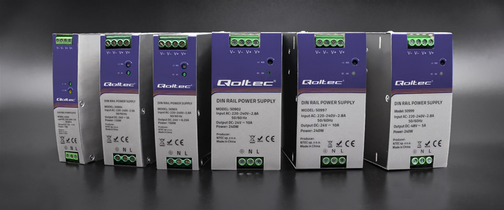 Zasilacz Qoltec na szynę DIN 75 W, 12 V, 6,3 A (50905) (5901878509051) - obraz 10