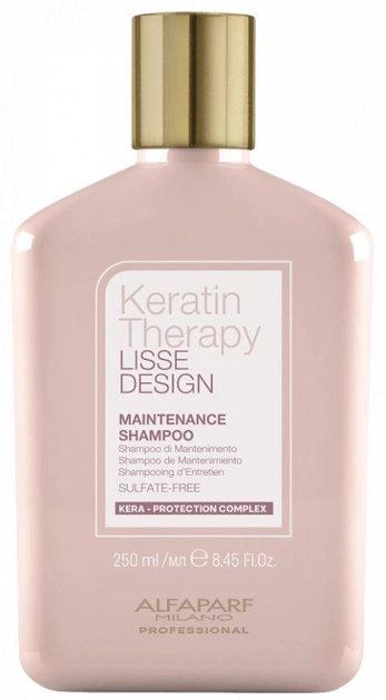 Szampon do nawilżania włosów Alfaparf Milano Lisse Design Keratin Therapy Maintenance Shampoo 250 ml (8022297141428) - obraz 1
