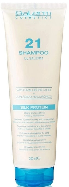 Шампунь для зволоження волосся Salerm Cosmetics Salerm 21 Ch Silk Protein 300 мл (8420282034654) - зображення 1