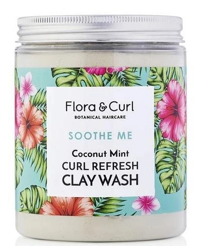 Шампунь для захисту волосся Flora and Curl Soothe Me Coconut Mint Curl Refresh Clay Wash 260 г (5060627510233) - зображення 1
