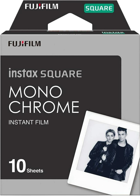 Фотопапір Fujifilm Instax Square Monochrome 62х62 мм 10 шт (4547410440911) - зображення 1