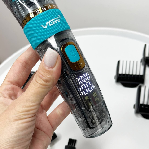 Профессиональная машинка VGR V-695 для стрижки волос и бороды с LED-дисплеем - изображение 3