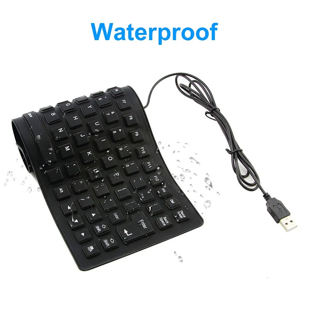 Клавиатура проводная силиконовая Flexible Keyboard с 85 клавишами ...