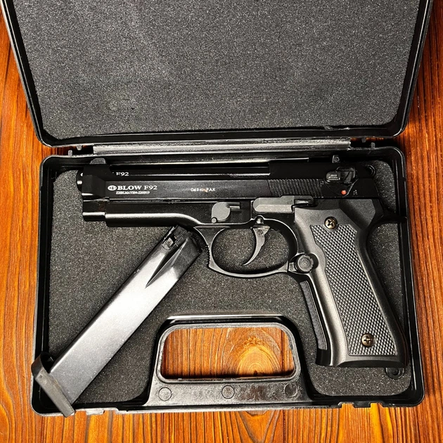 Стартовый пистолет Beretta Blow F92 + 20 патронов, Пистолет под холостой патрон 9мм - изображение 10