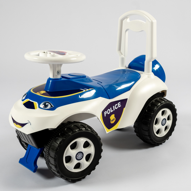 Дитячий толокар Машинка 0141/11 біло-синій - зображення 2