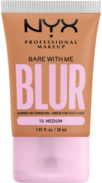 Podkład matujący Nyx Professional Makeup Bare With Me Blur 10 Medium 30 ml (0800897234379) - Zdjęcie 1 Podkład matujący Nyx Professional Makeup Bare With Me Blur 10 Medium 30 ml (0800897234379) - obraz 1
