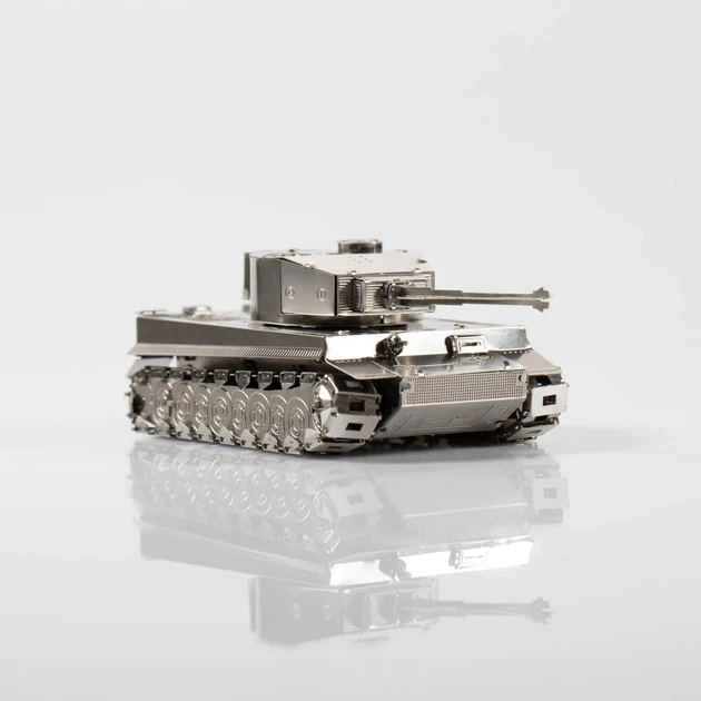 Коллекционная модель-конструктор Metal Time Ponderous Panzer механический танк Тигр 1 (MT020) - изображение 10