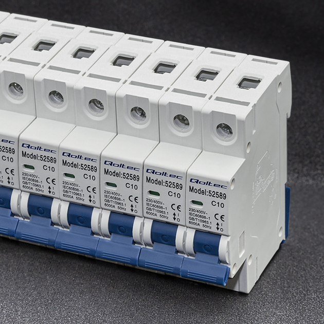Wyłącznik automatyczny Qoltec C10 Bezpiecznik AC 10 A 1P (5901878525891) - obraz 5