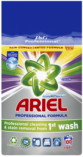 Proszek do prania Ariel Professional Formula Color 5.5 kg (8700216019897) - obraz 1