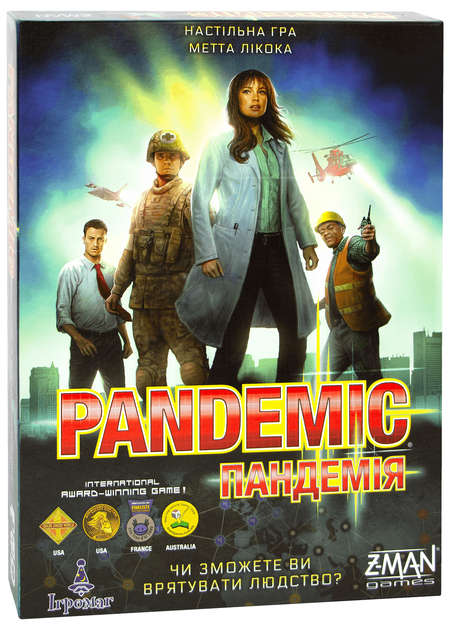 Настольная игра Ігромаг Пандемия (Pandemic) - Фото 1 Настольная игра Ігромаг Пандемия (Pandemic) - изображение 1