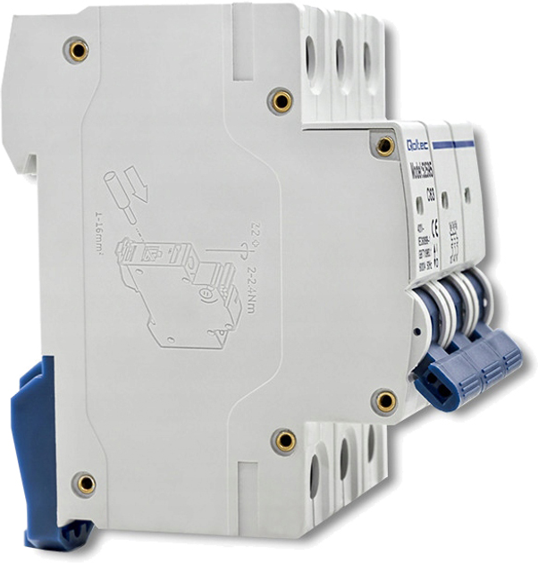 Wyłącznik automatyczny Qoltec C40 Bezpiecznik AC 40 A 3P (5901878525945) - obraz 5