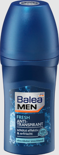 Антиперспірант Balea ролик чоловічий Fresh 50 мл (4058172738999) - Фото 1 Антиперспірант Balea ролик чоловічий Fresh 50 мл (4058172738999) - изображение 1
