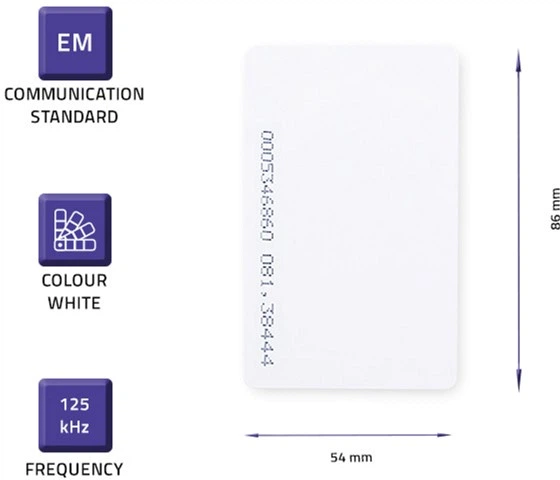 Проксіміті-карта Qoltec EM 125 кГц 10 шт (52452) (5901878524528) - зображення 7