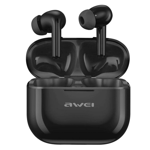 Беспроводные Bluetooth наушники Awei T1 Pro с зарядным блоком (Черный ...