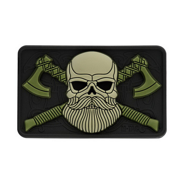 Нашивка M-Tac Bearded Skull 3D ПВХ 2000000020969 - зображення 1