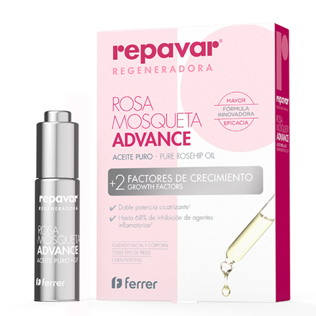 Olejek z dzikiej róży do twarzy Repavar Regenerate Pure Rosehip Oil 15 ml (8470001803016) - obraz 1