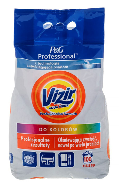 Proszek do prania Vizir Color Professional 5.5 kg (8700216012515) - obraz 1