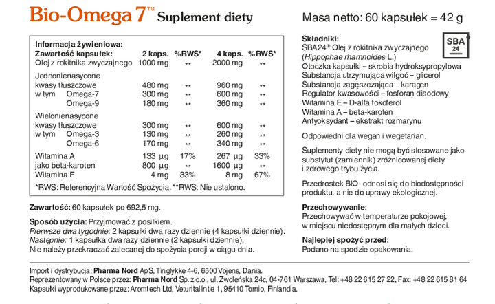 Біологічно активна добавка Pharma Nord Bio-Omega 7 60 капсул (5709976096202) - зображення 2