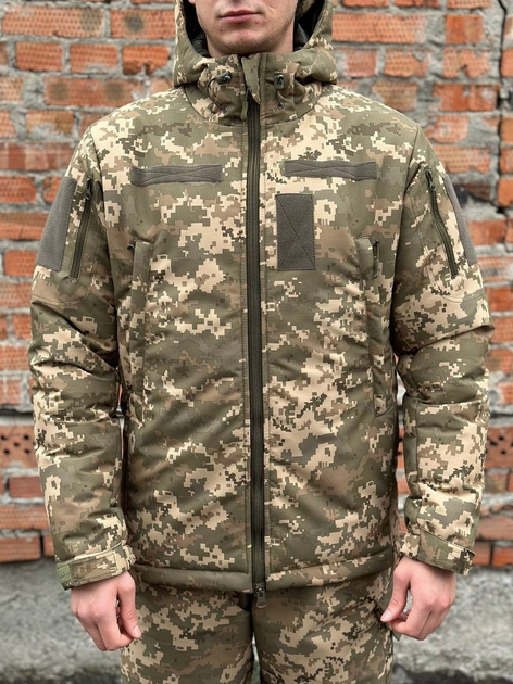 Зимняя куртка тактическая Taslan военная XXXXL пиксель - изображение 1