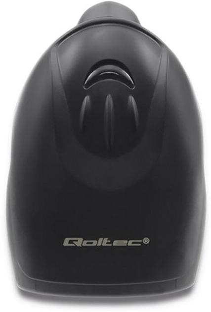 Сканер штрих-кодів Qoltec Laser 1D, CCD, USB Чорний (50866) (5901878508665) - зображення 4