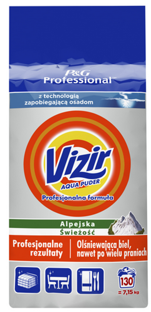 Proszek do prania Vizir Professional Regular 7.15 kg (8700216012560) - obraz 1