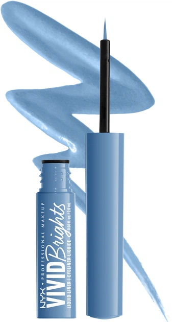 Eyeliner do oczu NYX Professional Makeup Vivid Brights Colored Liquid 05 Cobalt Crush 2 ml (800897230913) - obraz 2