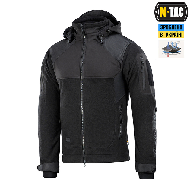 Куртка M-TAC Norman Windblock Flece Black Size XS - зображення 1