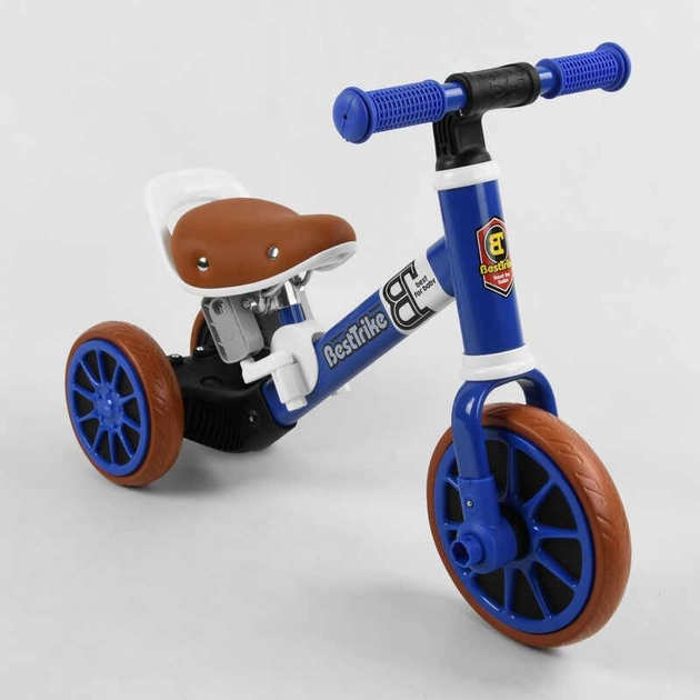Трехколесный детский велосипед-велобег 2в1 51x23x19 см Best Trike Синий 000231939 