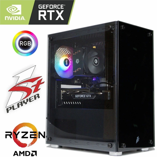 Компьютер 1stPlayer Ryzen 5 5600 / RTX 4060 Ti 8ГБ / 32ГБ DDR4