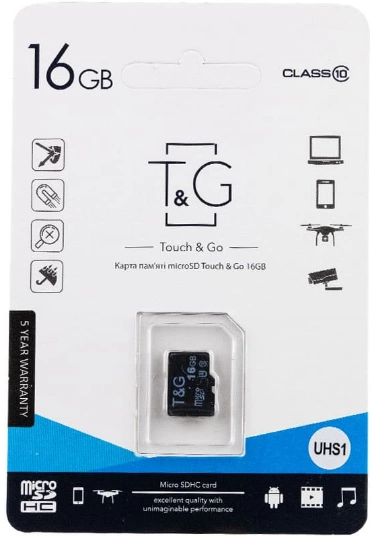 Карта памяти 16Gb MicroSDHC Class 10 T&G - изображение 3