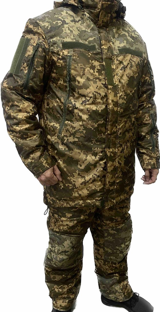 Куртка зимова утеплена/посилена тактична тепла ЗСУ УКР ПІКСЕЛЬ MAX-SV - 8113 XXL - зображення 1