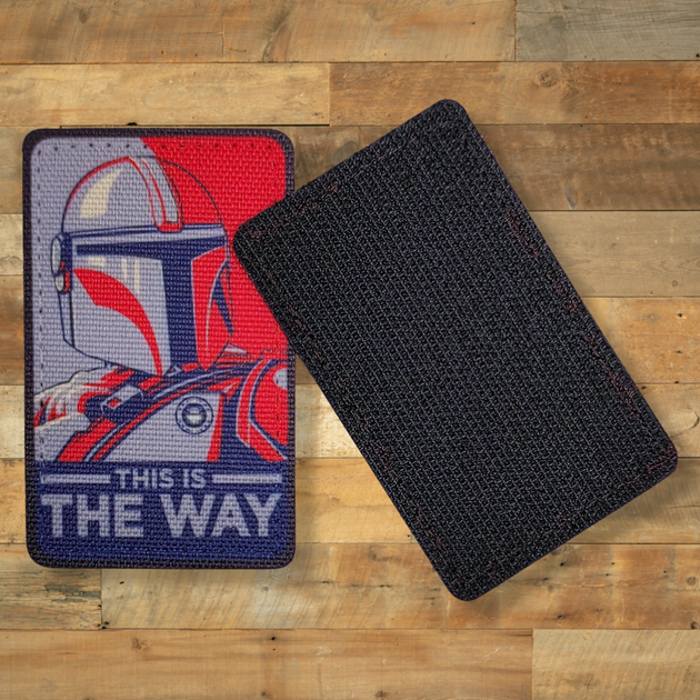 Шеврон This is the Way, 8х5, на липучке (велкро), патч печатный - изображение 4