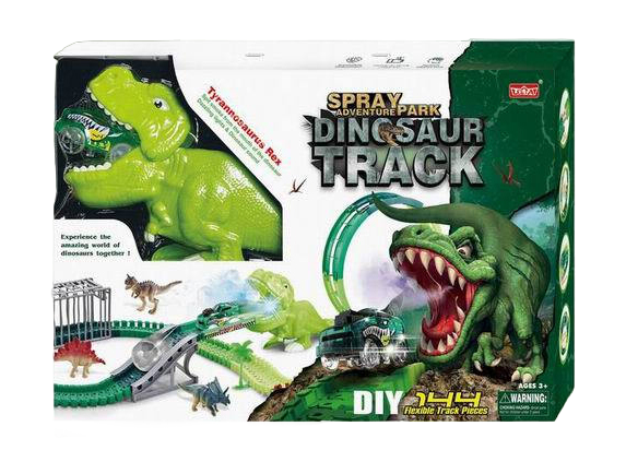 Гнучкий Трек для машинок DinozaurTrack з підсвічуванням 178 деталей довжина 488 см - Фото 2 Гнучкий Трек для машинок DinozaurTrack з підсвічуванням 178 деталей довжина 488 см - зображення 2