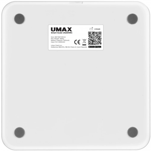 Смарт-ваги UMAX Smart Scale US20HRC White - зображення 3