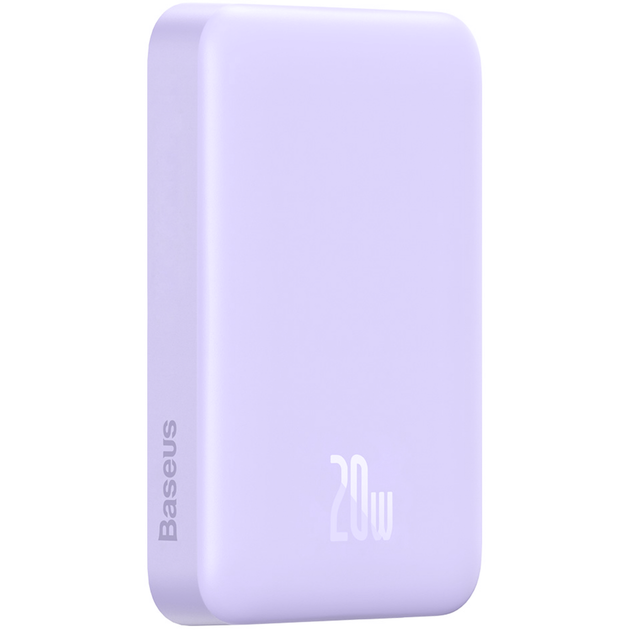 Внешний аккумулятор Baseus Magnetic Mini Wireless Fast Charge Power Bank 10000mAh 20W Purple - изображение 3