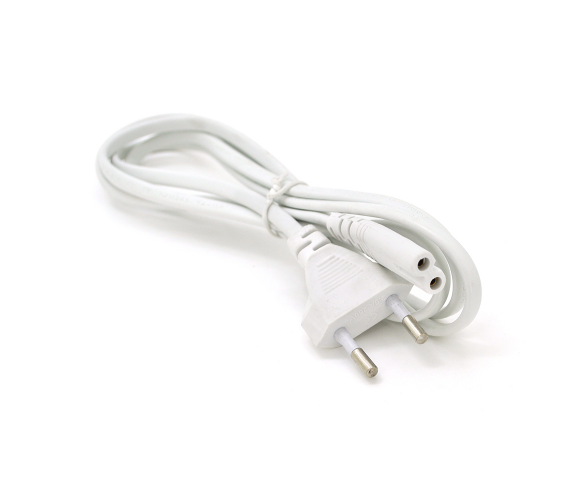 Кабель питания 1.5m, 0.5mm, PC-184 - 2 CEE7 - 16-C7 2 pin (для бытовой техники), White, OEM Q200 - Фото 1 Кабель питания 1.5m, 0.5mm, PC-184 - 2 CEE7 - 16-C7 2 pin (для бытовой техники), White, OEM Q200 - изображение 1