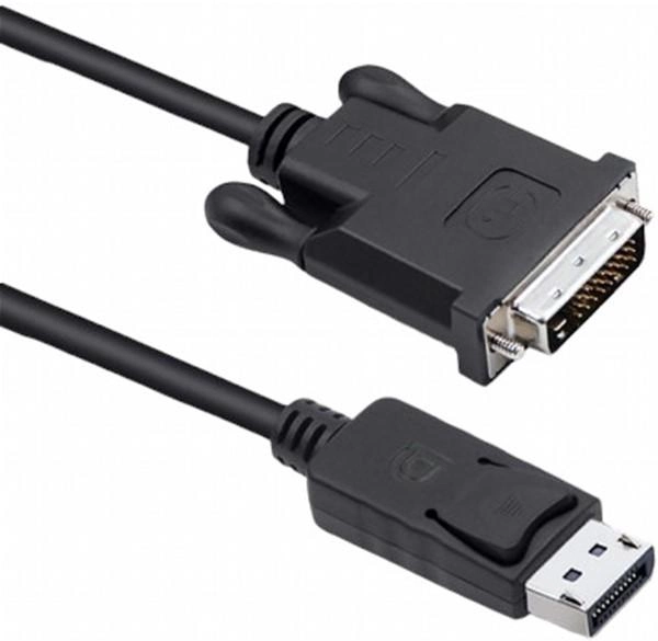 Kabel Qoltec DVI - DisplayPort 1.8 m czarny (5901878503646) - obraz 1