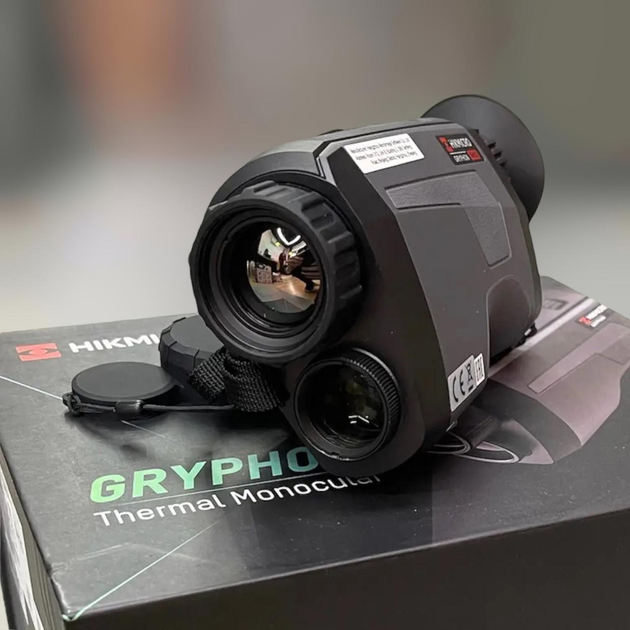 Тепловізійний монокуляр HikMicro Gryphon GH25, 25 мм, цифрова камера 1080p, Wi-Fi - зображення 1
