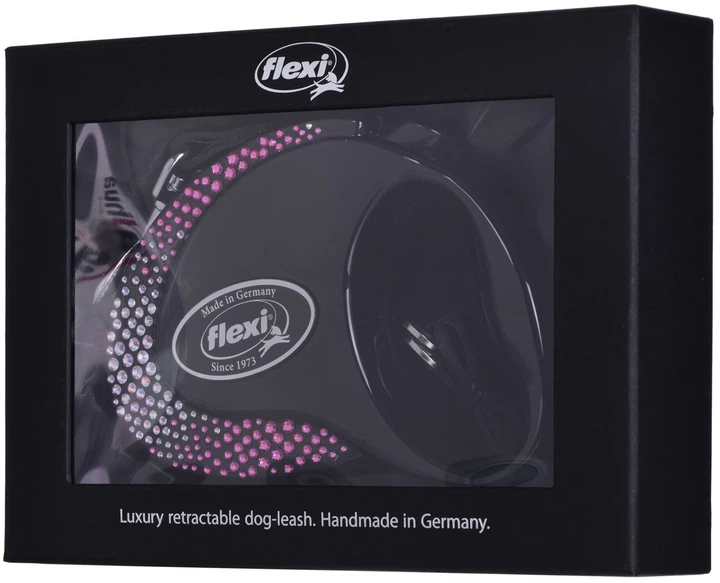 Smycz automatyczna Flexi Glam Composition M taśma 5 m czarna (4000498013656) - obraz 4