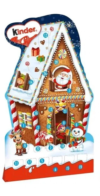 Киндер адвент календарь Большой Kinder Mix Домик ADVENT 203 g - Фото 1 Киндер адвент календарь Большой Kinder Mix Домик ADVENT 203 g - изображение 1