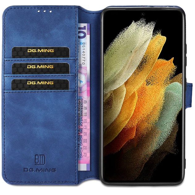 Чехол книжка Софт Тач для Samsung Galaxy S8 Plus синий бумажник ремешок на руку - Фото 2 Чехол книжка Софт Тач для Samsung Galaxy S8 Plus синий бумажник ремешок на руку - изображение 2