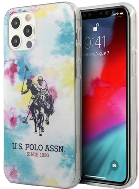 Etui U.S. Polo Assn Tie & Dye Collection do Apple iPhone 12 Pro Max Multicolor (3700740486955) - obraz 1