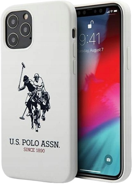 Etui U.S. Polo Assn Silicone Collection do Apple 12 Pro Max White (3700740491317) - obraz 1