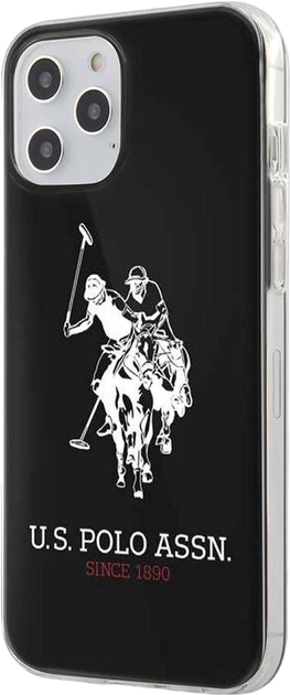 Etui U.S. Polo Assn Shiny Big Logo Collection do Apple iPhone 12 Pro Max Black (3700740487525) - obraz 1